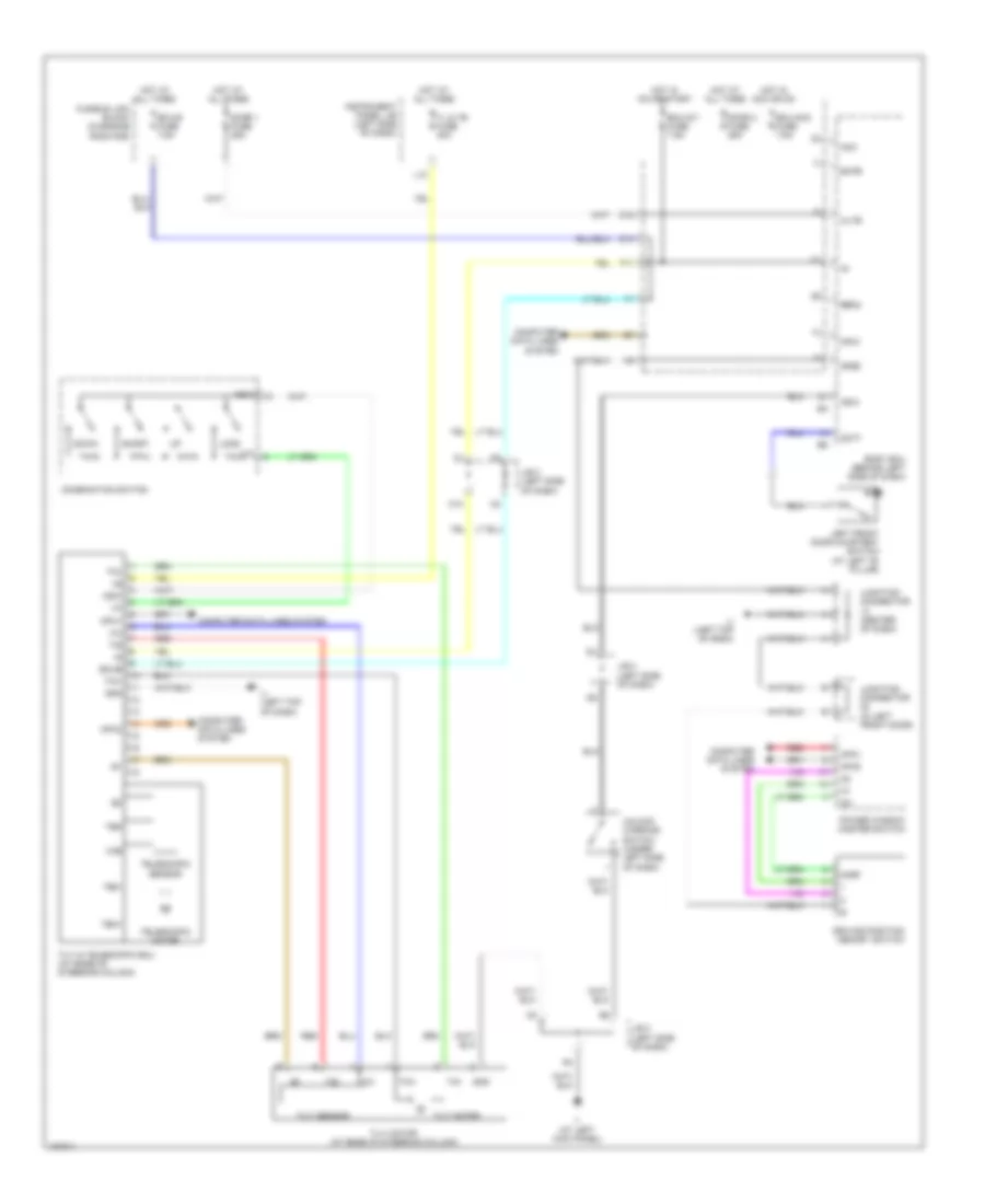 Memory Power Tilt  Power Telescopic Wiring Diagram for Lexus RX 330 2005