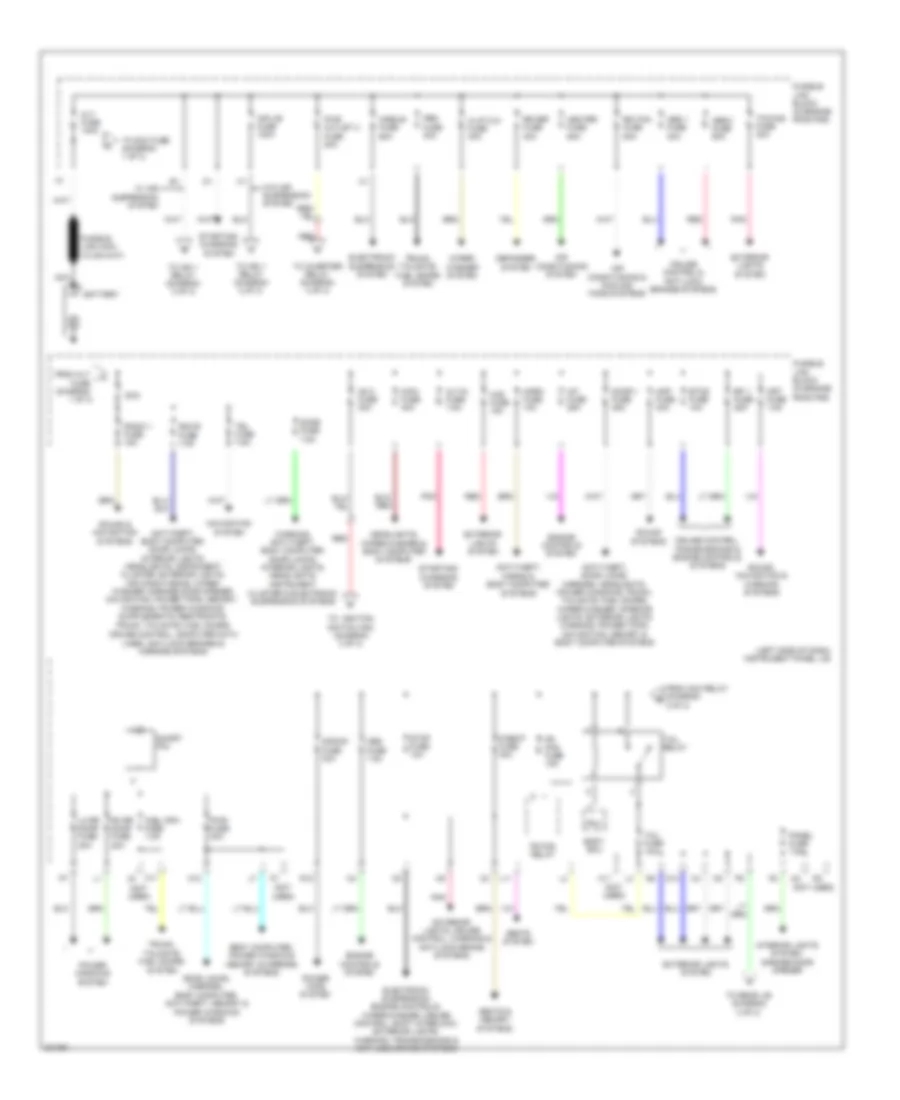 Power Distribution Wiring Diagram 1 of 3 for Lexus RX 330 2005