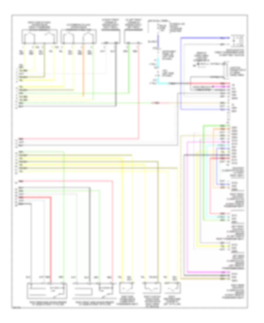 Supplemental Restraints Wiring Diagram 2 of 2 for Lexus RX 330 2005
