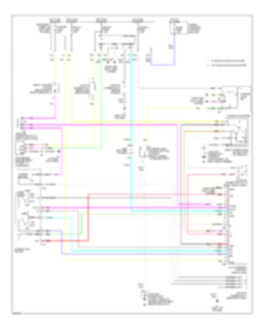 Front Wiper Washer Wiring Diagram with Auto Wiper System for Lexus RX 330 2005