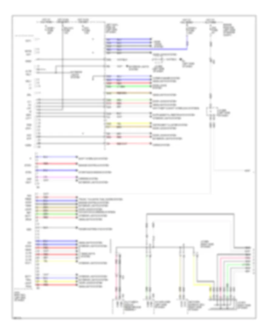 Body ECU Wiring Diagram 1 of 2 for Lexus LX 570 2014