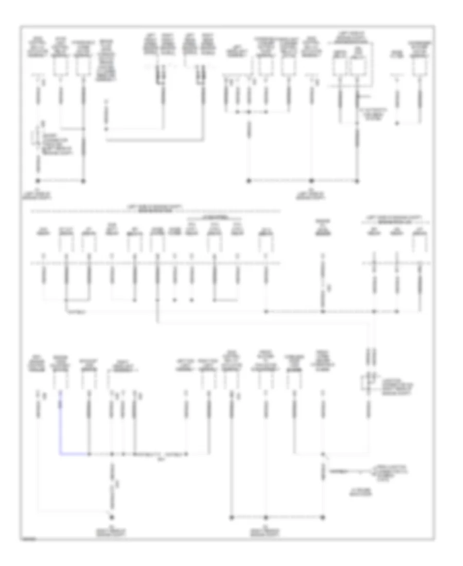 Ground Distribution Wiring Diagram 1 of 6 for Lexus LX 570 2014