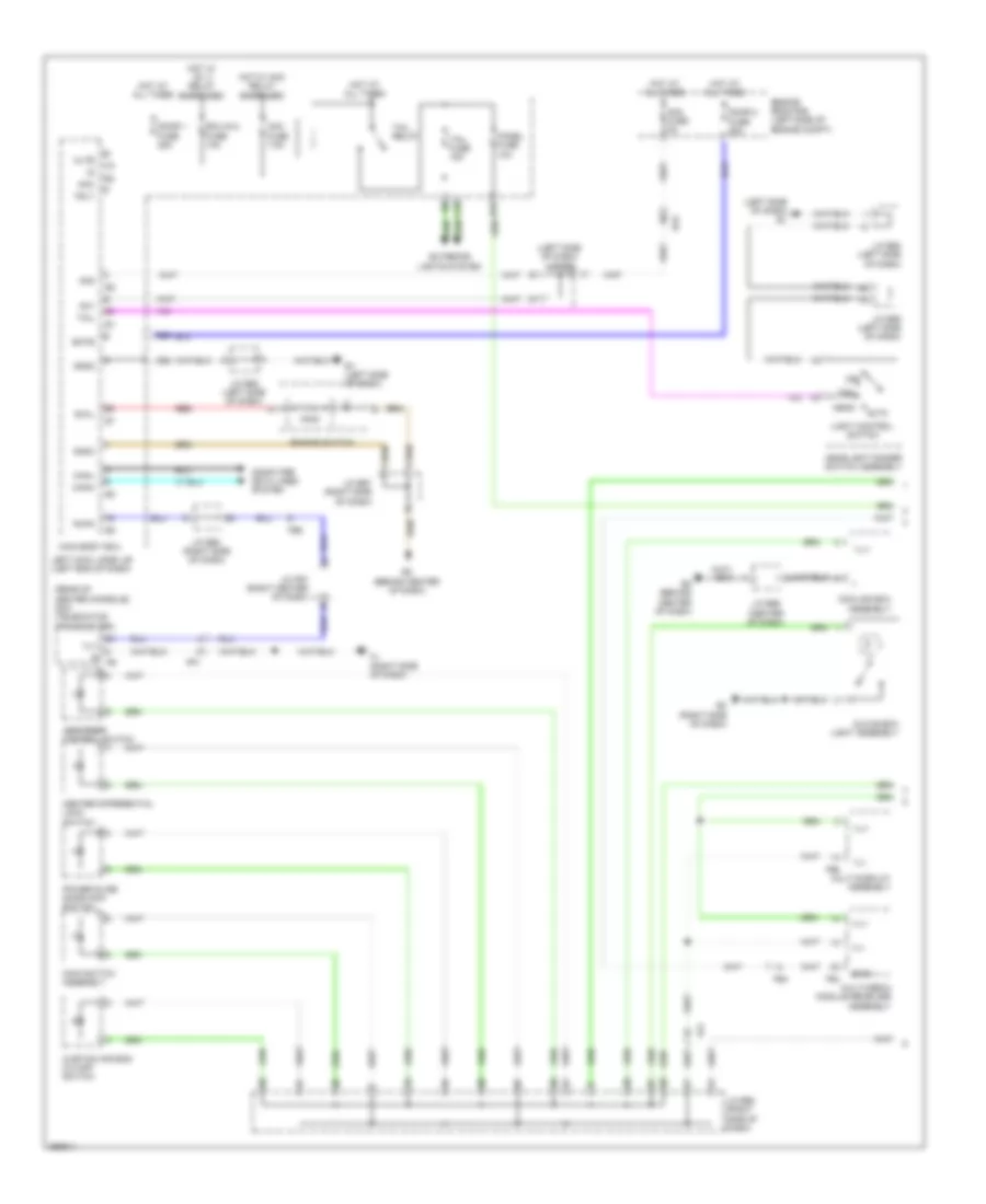 Instrument Illumination Wiring Diagram 1 of 2 for Lexus LX 570 2014