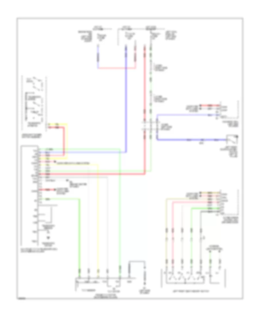 Memory Power Tilt  Power Telescopic Wiring Diagram for Lexus LX 570 2014