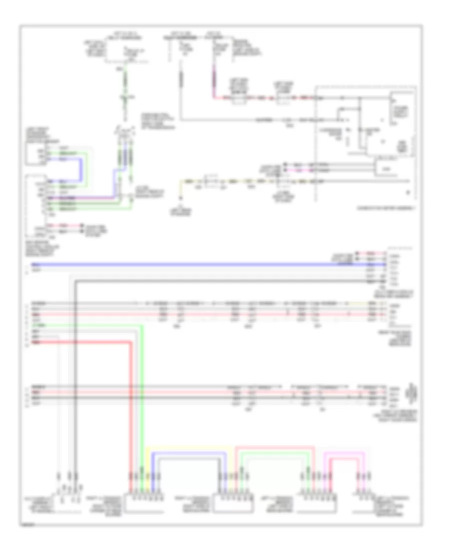 Parking Assistant Wiring Diagram (2 of 2) for Lexus LX 570 2014