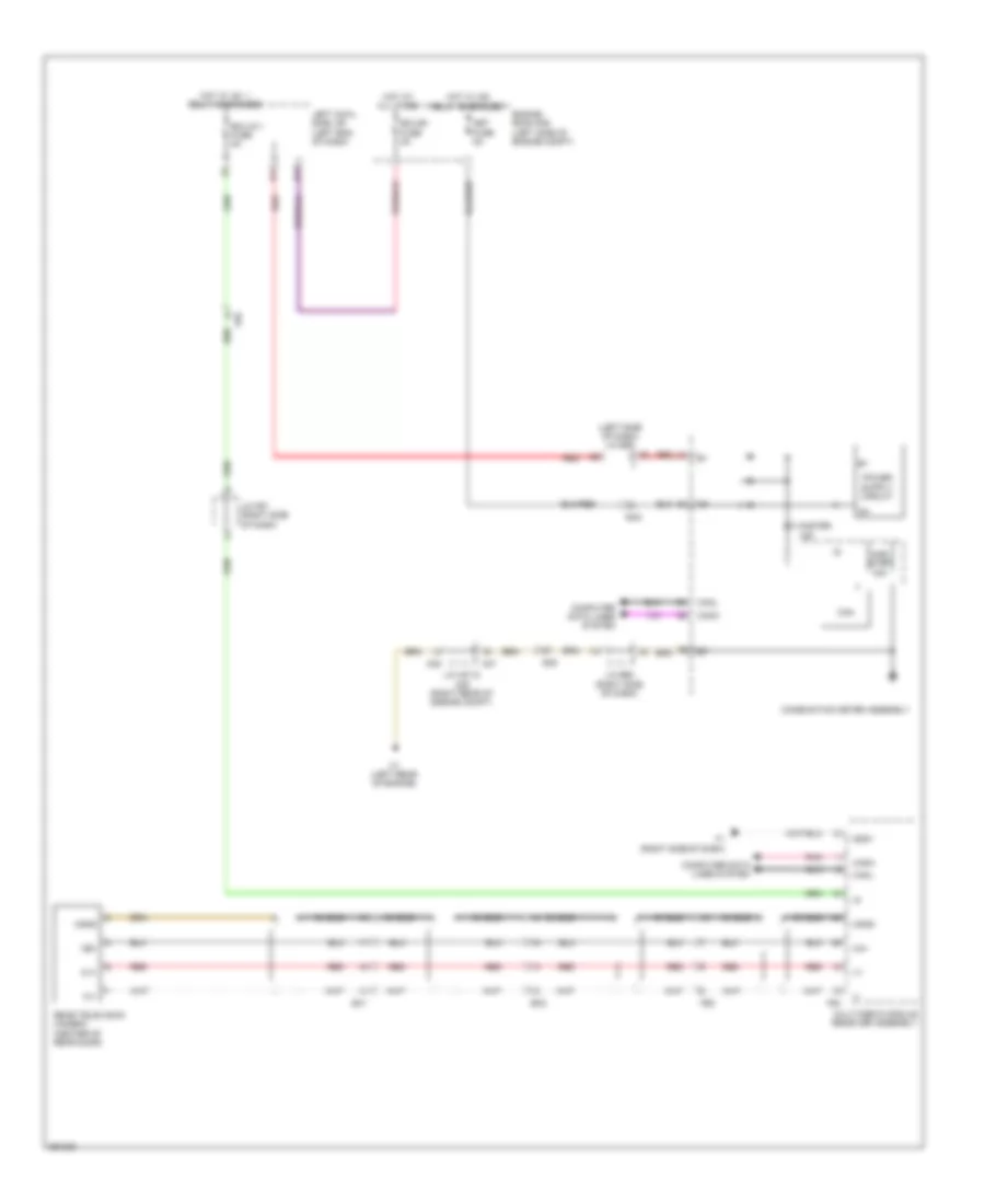 Rear View Monitoring Wiring Diagram for Lexus LX 570 2014