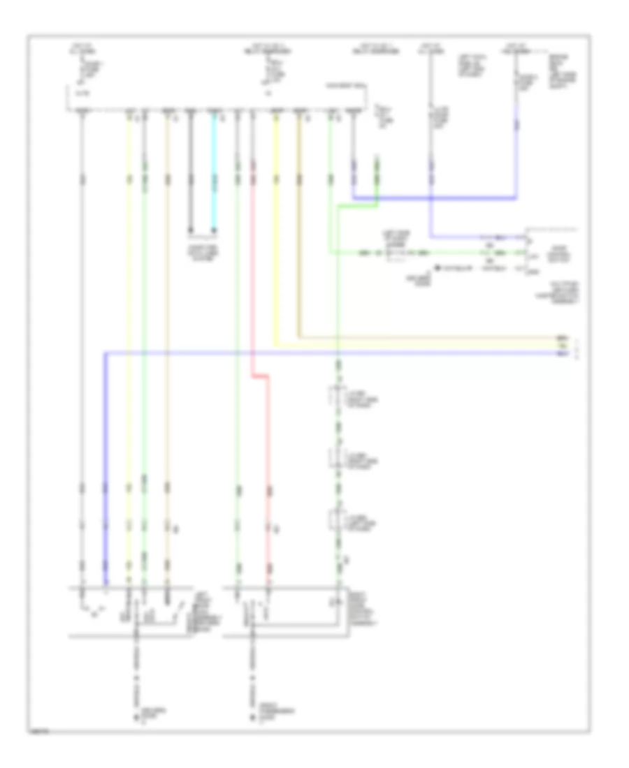 Power Door Locks Wiring Diagram 1 of 6 for Lexus LX 570 2014