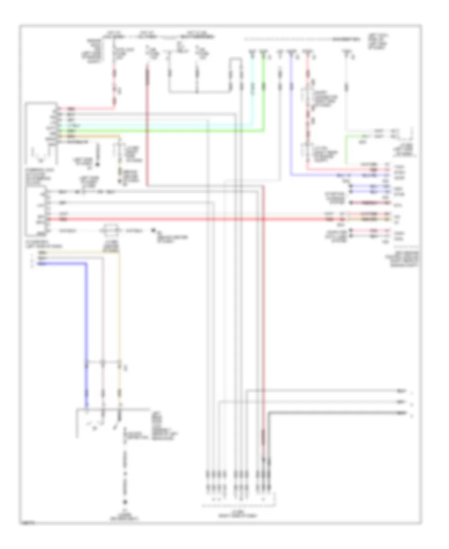 Power Door Locks Wiring Diagram (3 of 6) for Lexus LX 570 2014
