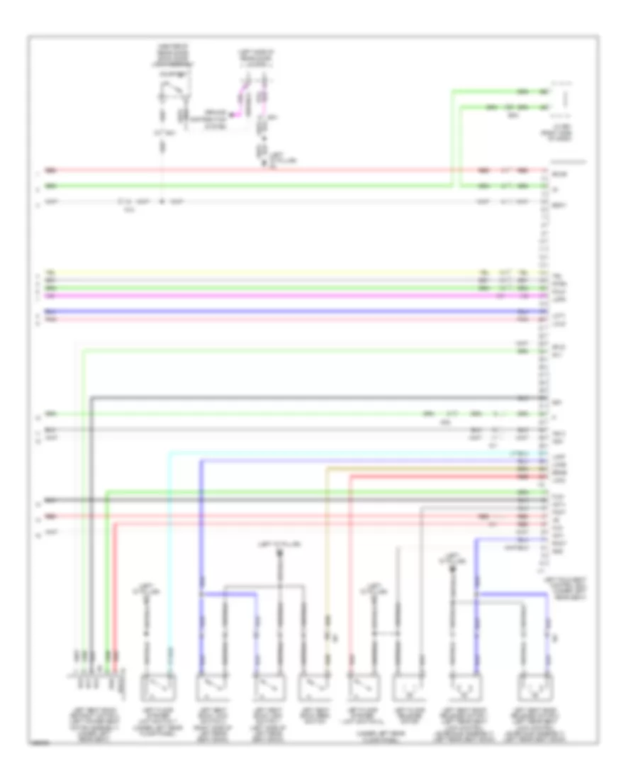 Rear Folding Seat Wiring Diagram (3 of 3) for Lexus LX 570 2014
