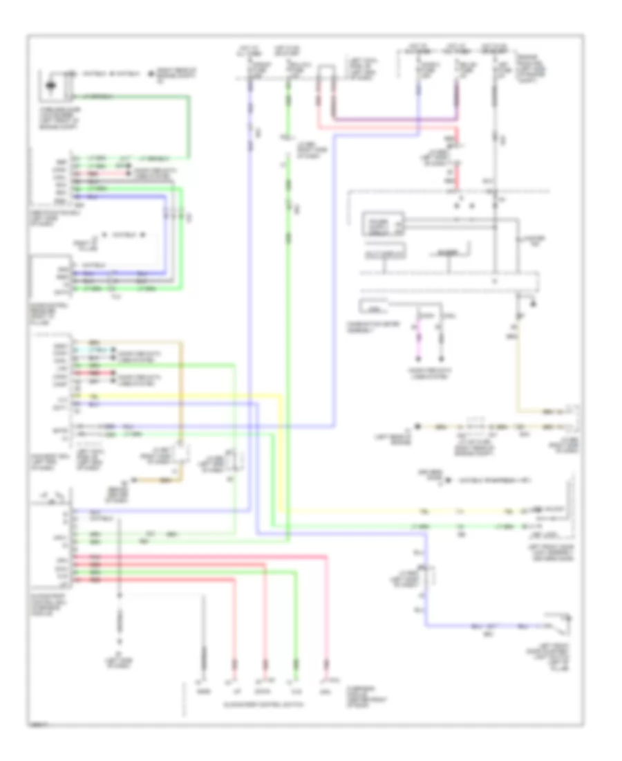 Power TopSunroof Wiring Diagram for Lexus LX 570 2014