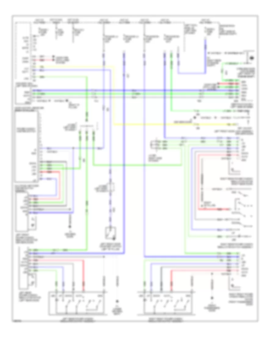 Power Windows Wiring Diagram for Lexus LX 570 2014