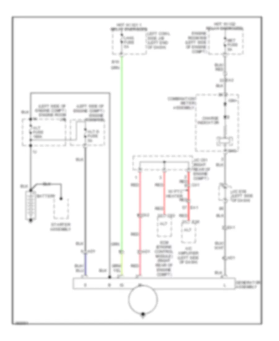 Charging Wiring Diagram for Lexus LX 570 2014