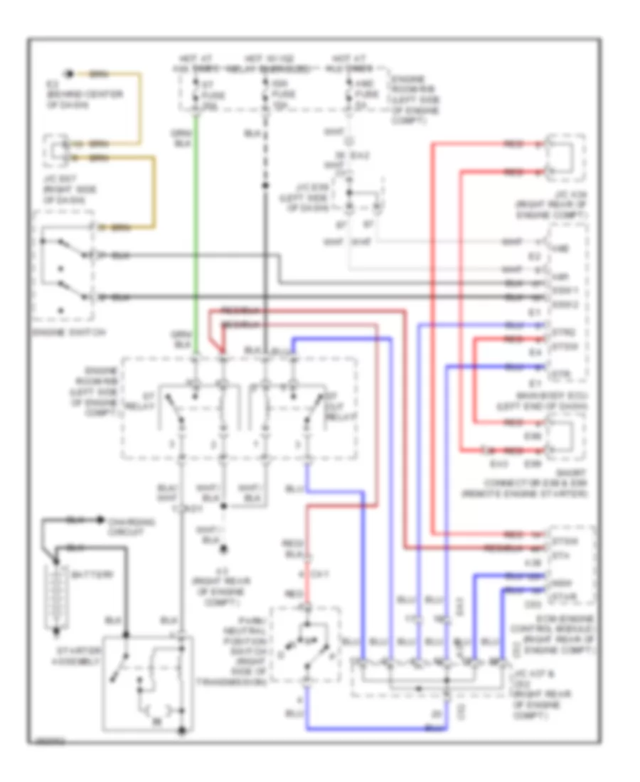 Starting Wiring Diagram for Lexus LX 570 2014