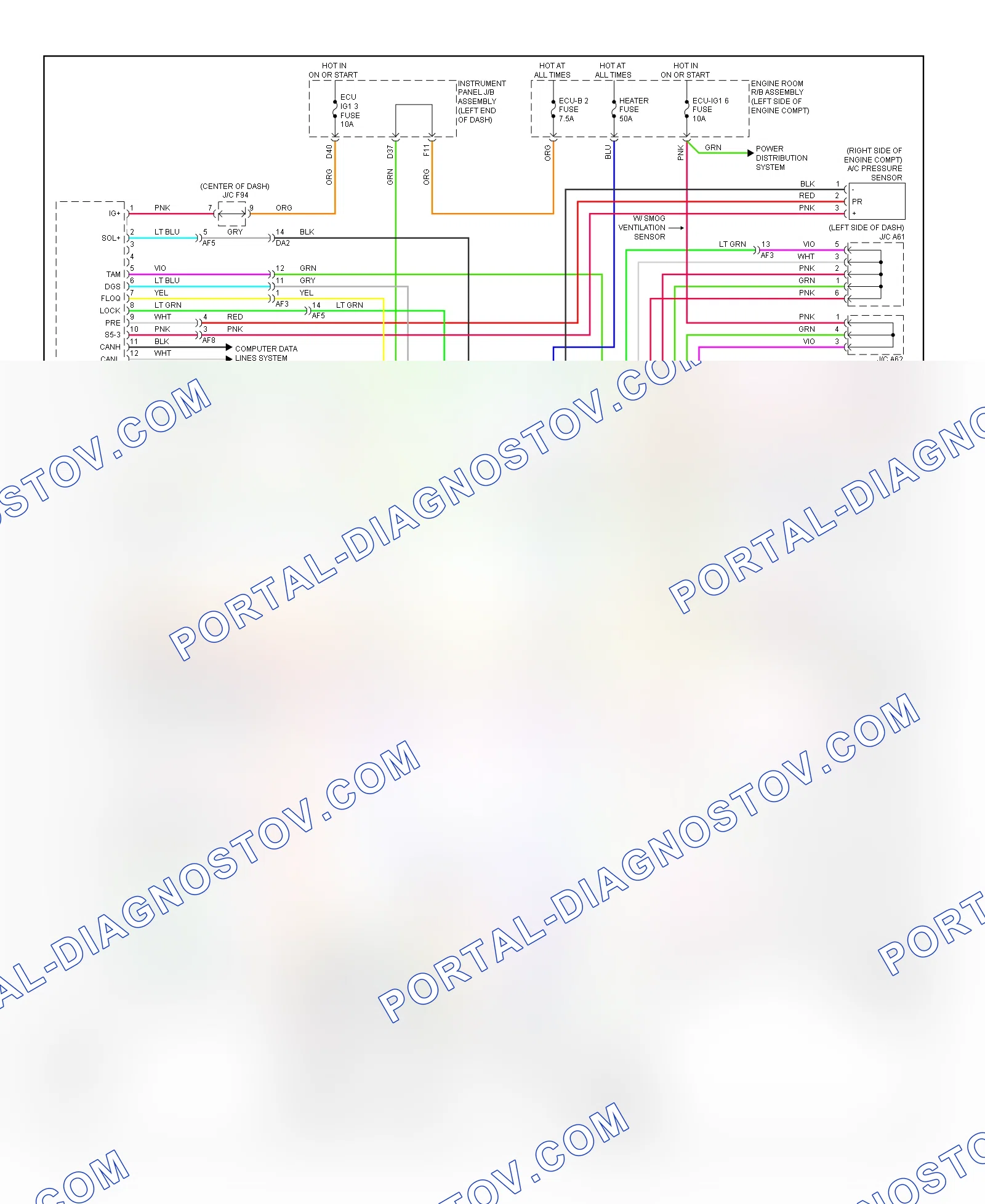 Automatic A C Wiring Diagram 1 of 2 for Lexus RX 350 2014