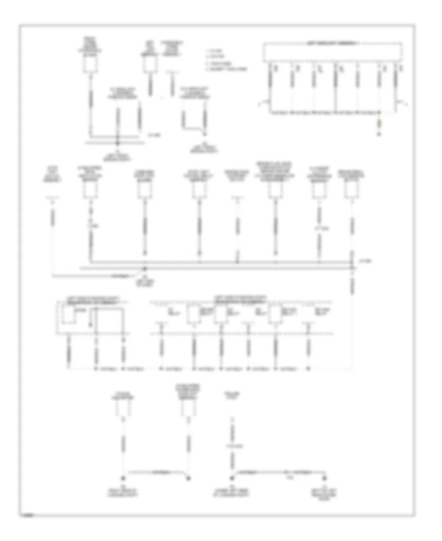Ground Distribution Wiring Diagram 1 of 5 for Lexus RX 350 2014
