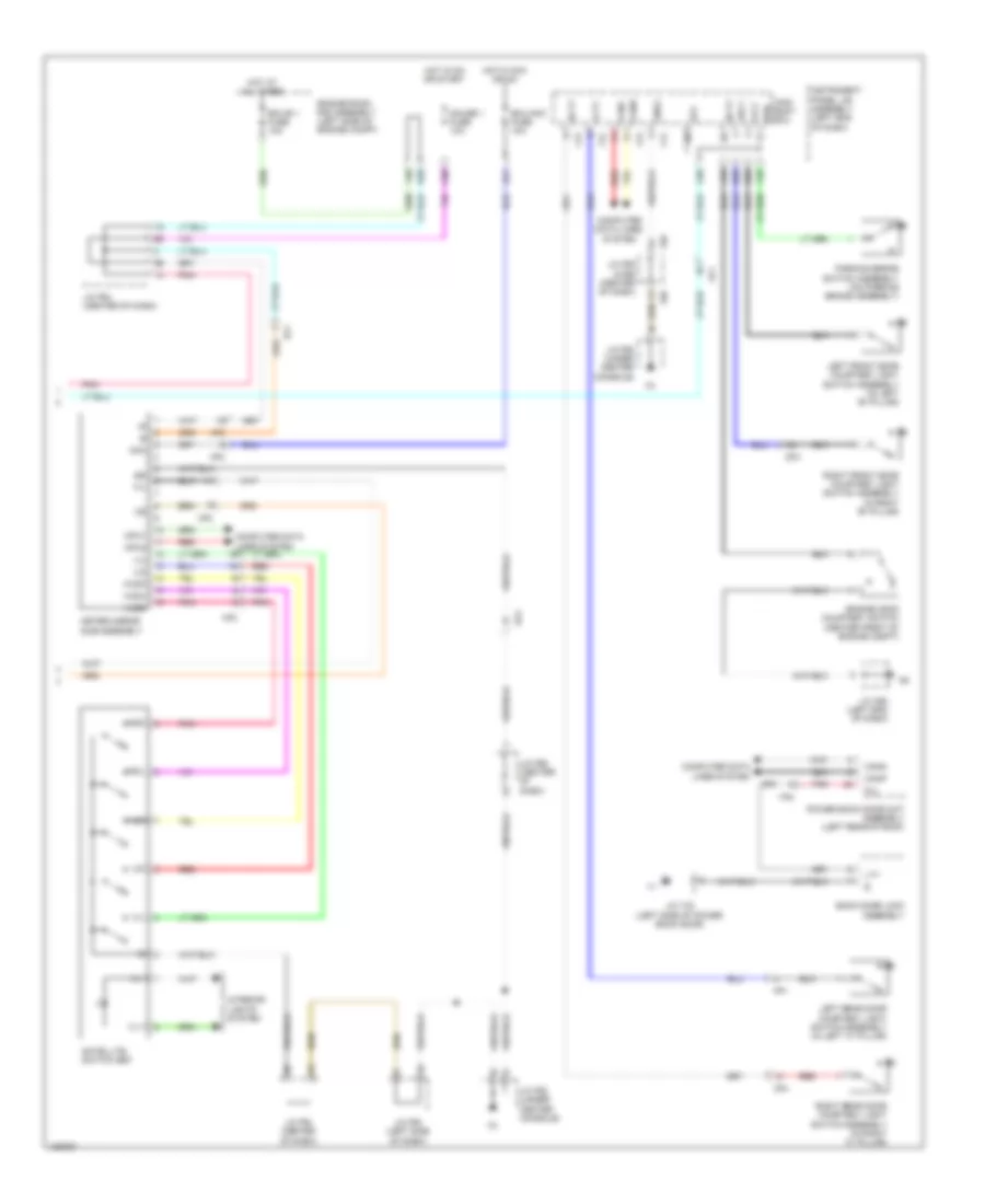 Instrument Cluster Wiring Diagram 2 of 2 for Lexus RX 350 2014