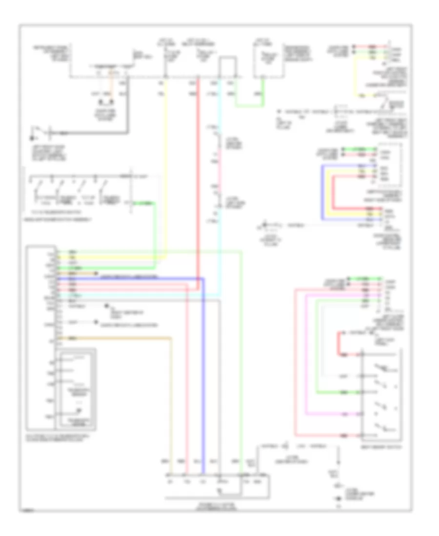 Memory Power Tilt  Power Telescopic Wiring Diagram for Lexus RX 350 2014