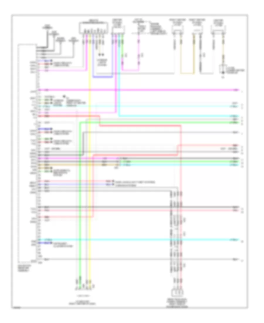 Navigation Wiring Diagram (1 of 7) for Lexus RX 350 2014