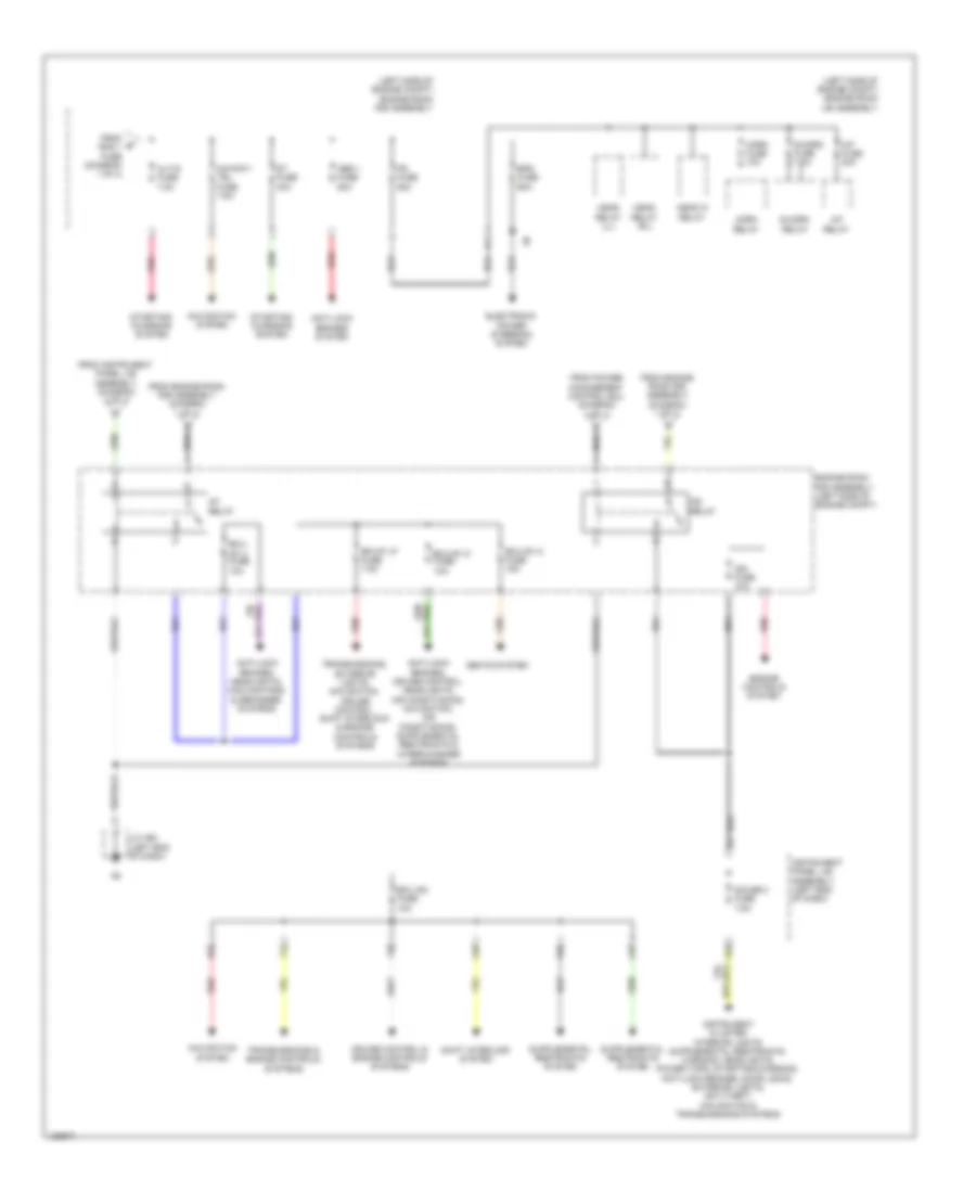 Power Distribution Wiring Diagram (2 of 4) for Lexus RX 350 2014