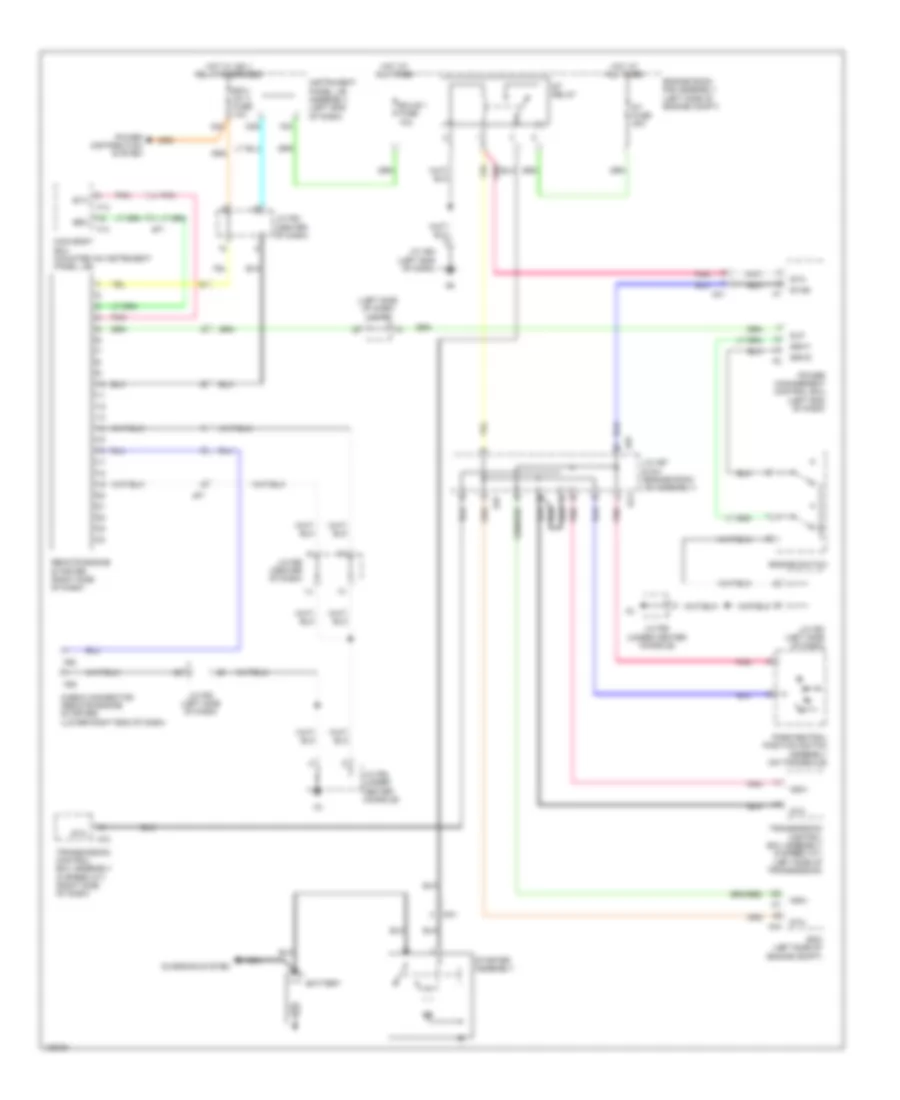 Starting Wiring Diagram for Lexus RX 350 2014
