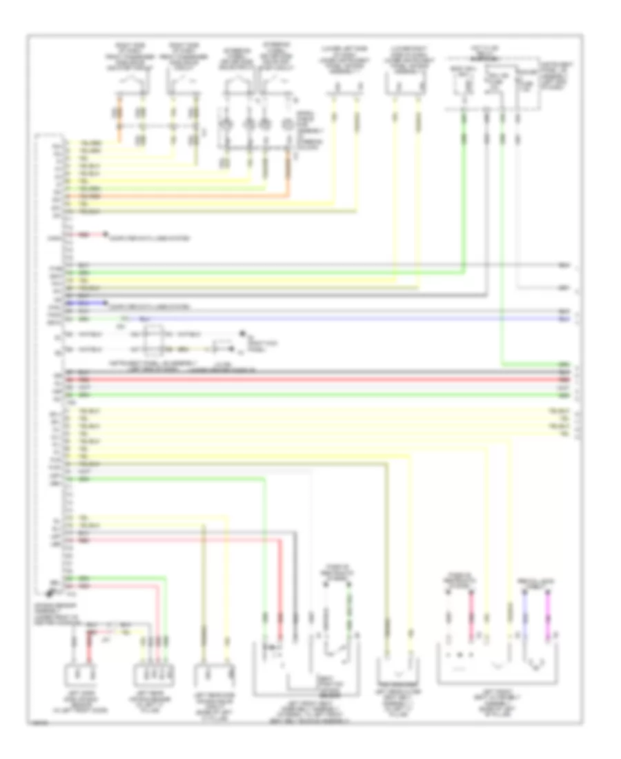 Supplemental Restraint Wiring Diagram (1 of 3) for Lexus RX 350 2014