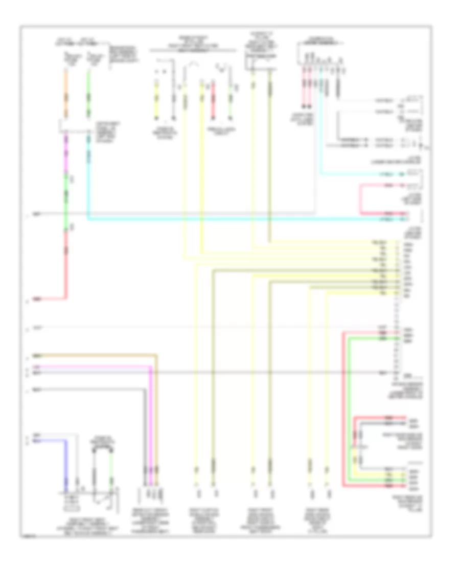 Supplemental Restraint Wiring Diagram (3 of 3) for Lexus RX 350 2014