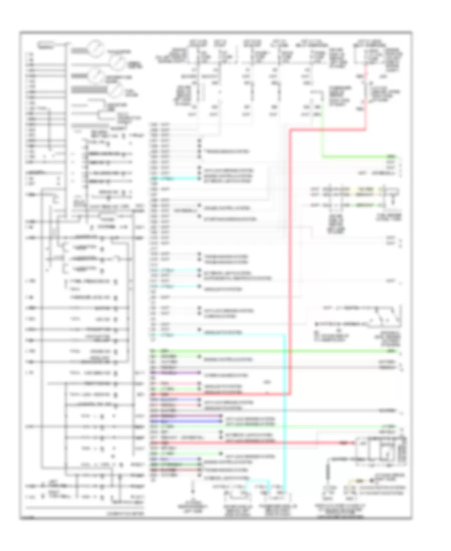 Instrument Cluster Wiring Diagram 1 of 2 for Lexus ES 330 2006