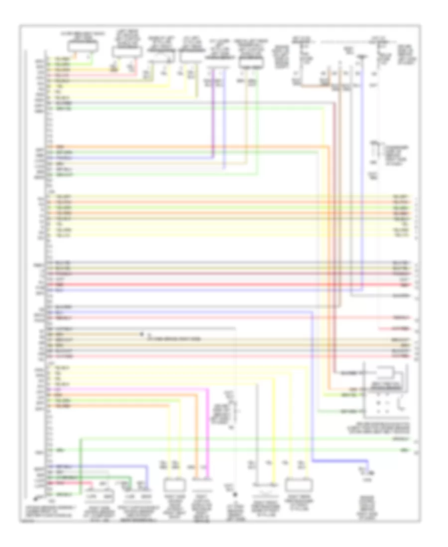 Supplemental Restraints Wiring Diagram 1 of 2 for Lexus ES 330 2006