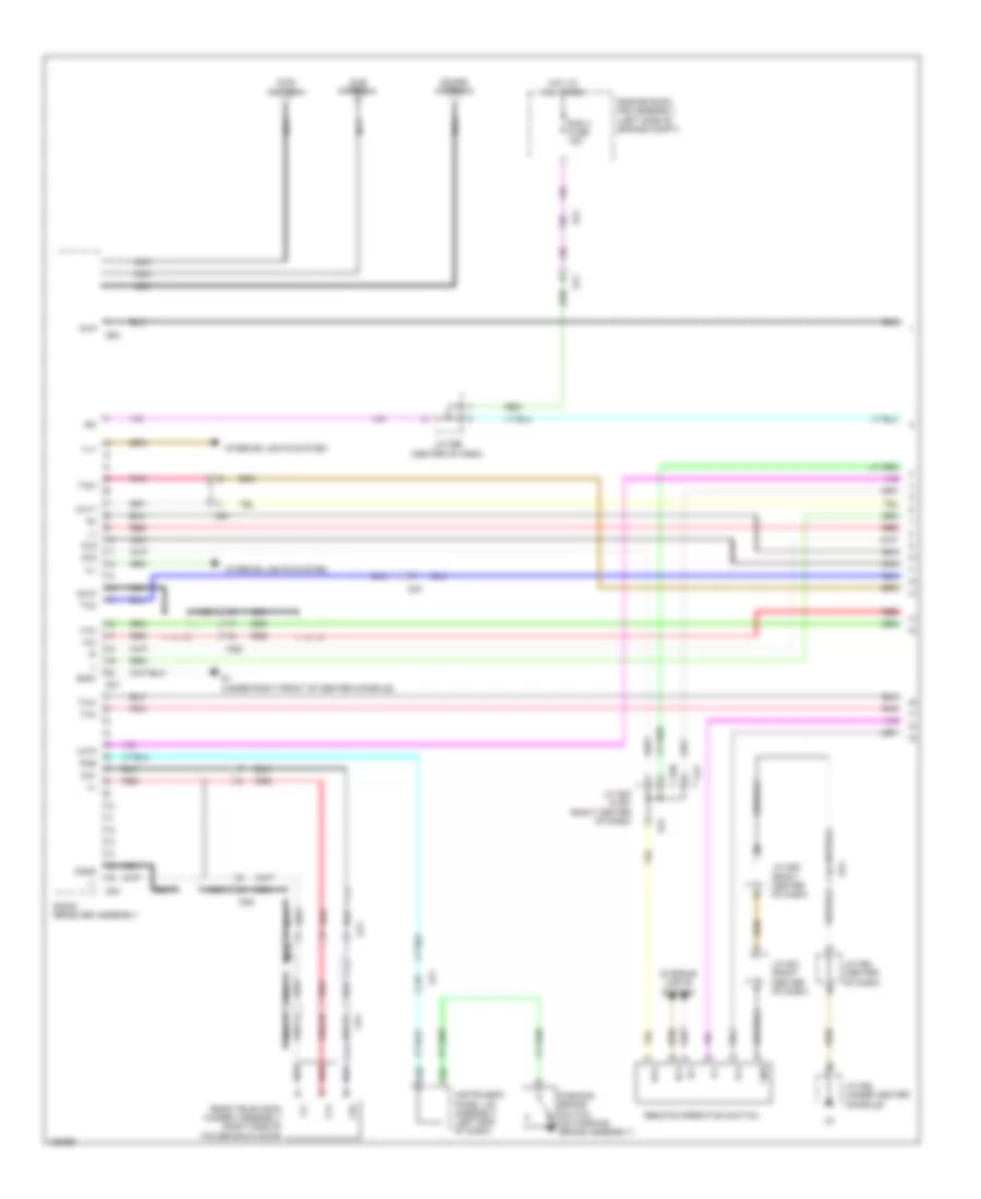 Radio Wiring Diagram, without Navigation with 12 Speaker (1 of 4) for Lexus RX 350 F Sport 2014