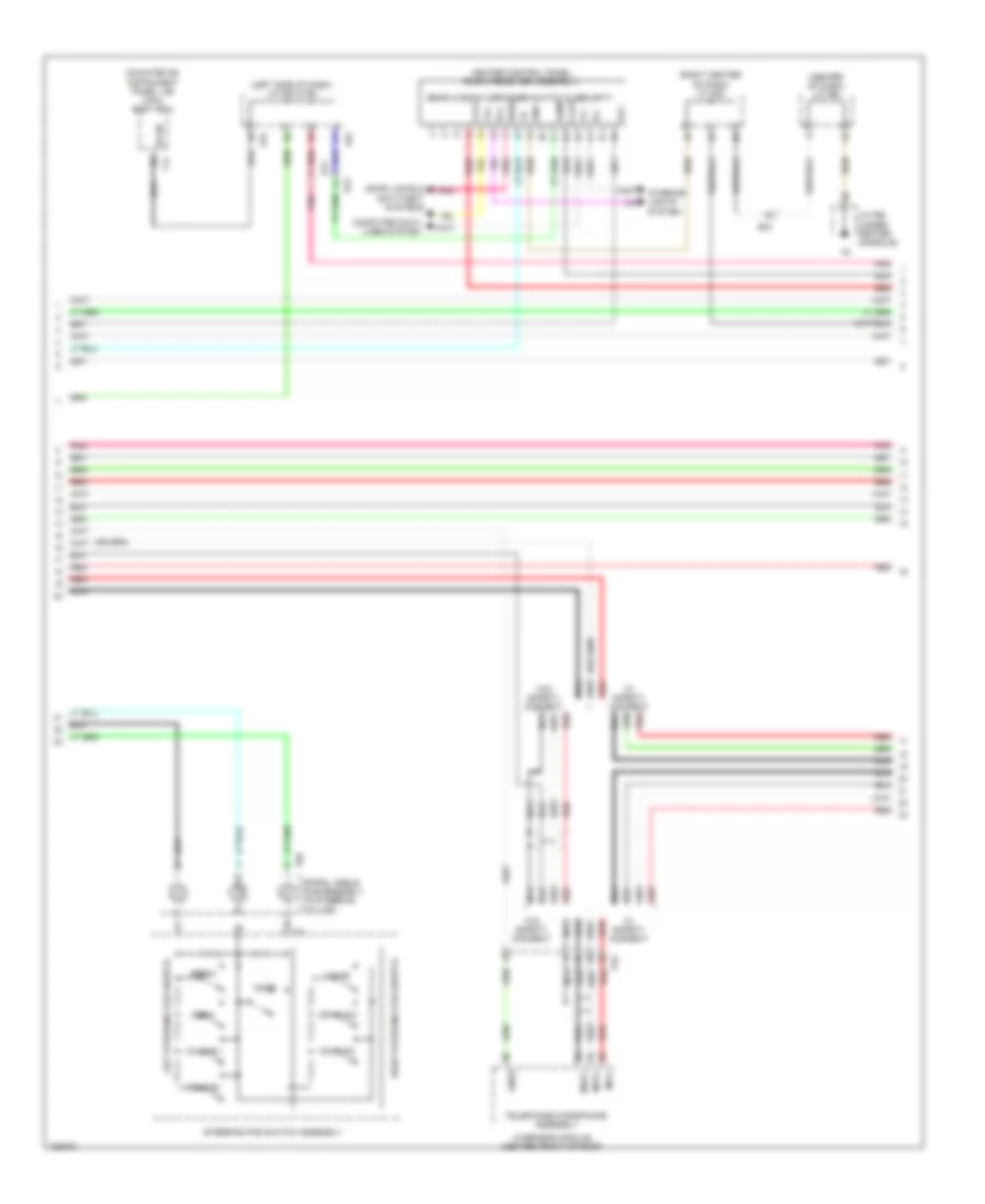 Radio Wiring Diagram, without Navigation with 9 Speaker (2 of 4) for Lexus RX 350 F Sport 2014