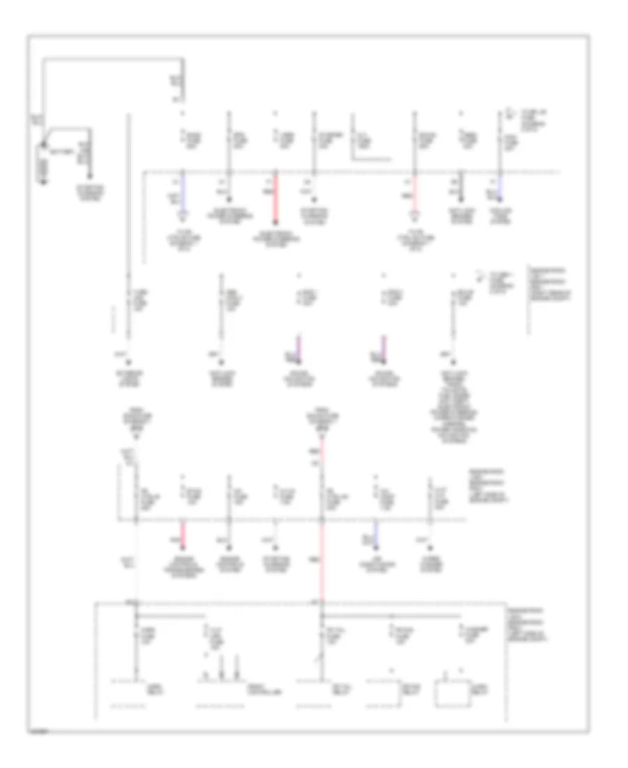 Power Distribution Wiring Diagram 1 of 5 for Lexus GS 300 2006