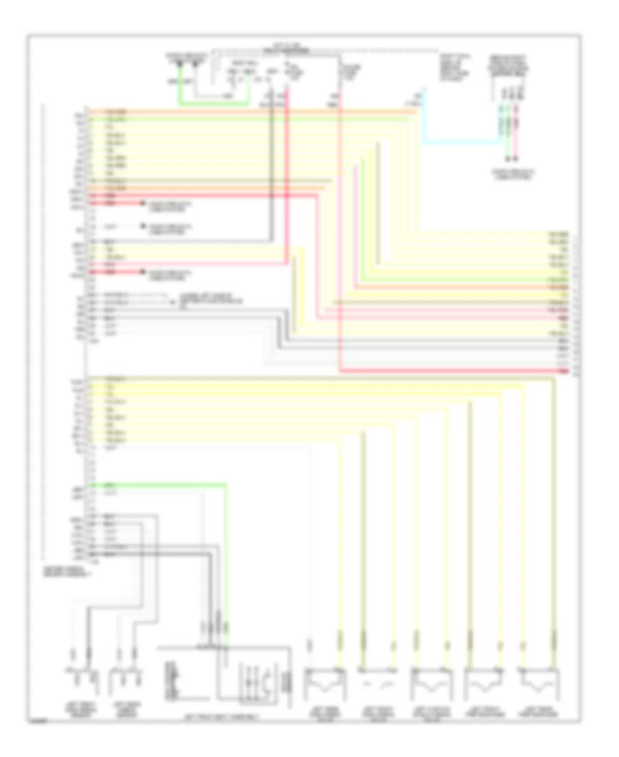 Supplemental Restraints Wiring Diagram 1 of 3 for Lexus GS 300 2006