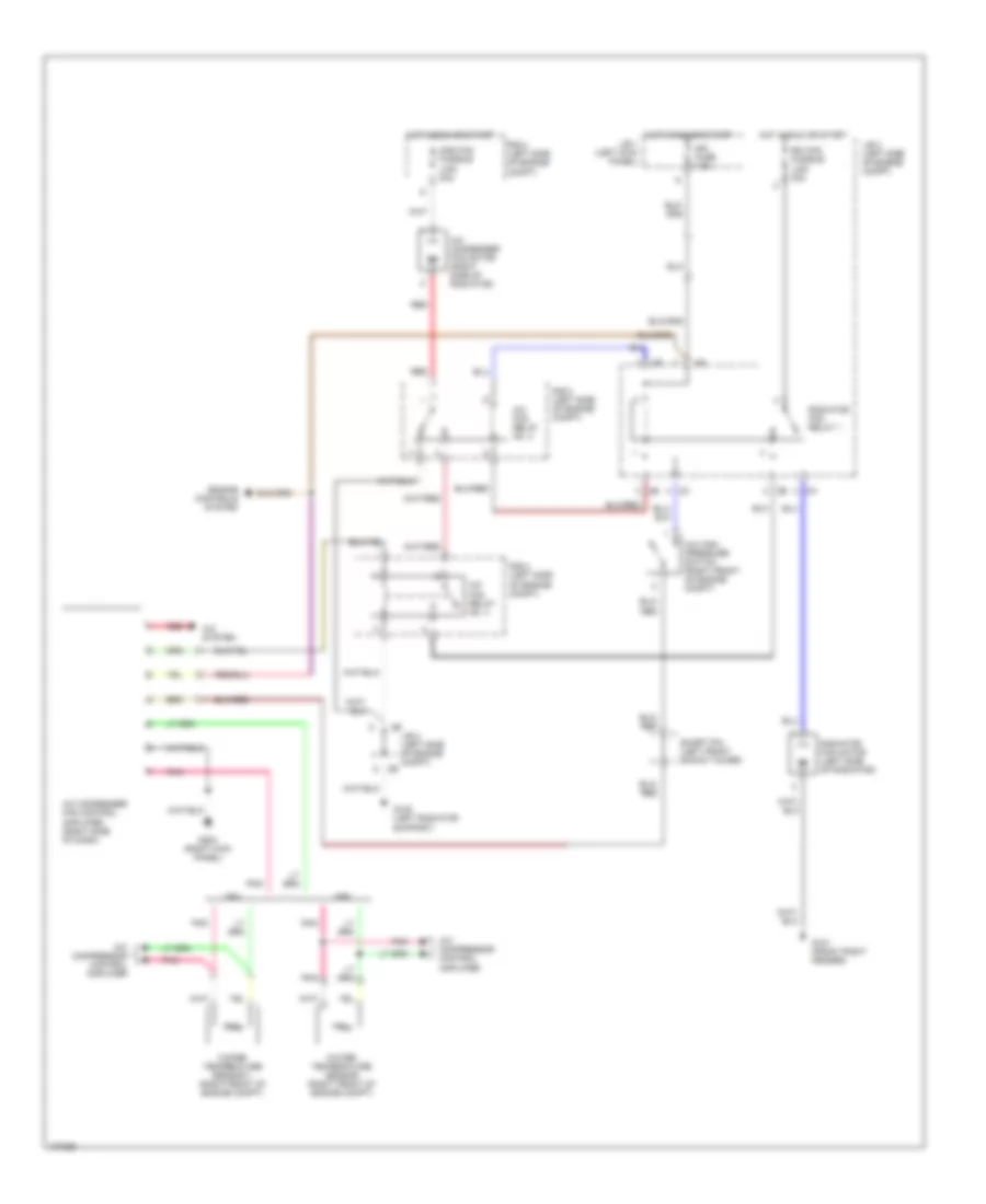 Cooling Fan Wiring Diagram for Lexus ES 250 1991