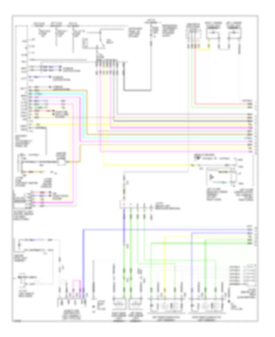 Exterior Lamps Wiring Diagram (1 of 3) for Lexus RX 450h 2014