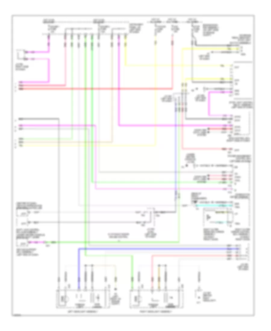 Exterior Lamps Wiring Diagram 3 of 3 for Lexus RX 450h 2014