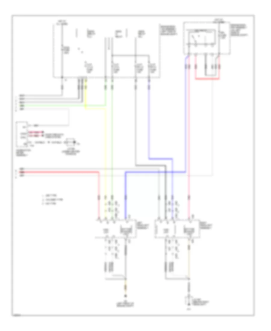 Headlamps Wiring Diagram 2 of 2 for Lexus RX 450h 2014