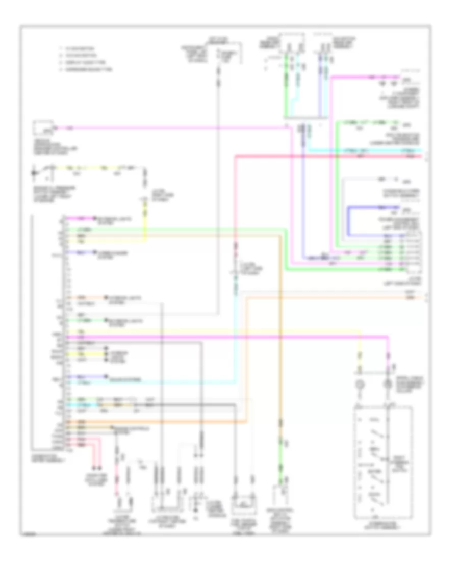 Instrument Cluster Wiring Diagram 1 of 2 for Lexus RX 450h 2014