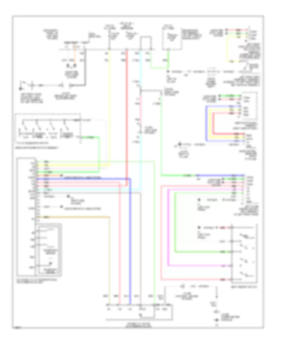 Memory Power Tilt  Power Telescopic Wiring Diagram for Lexus RX 450h 2014