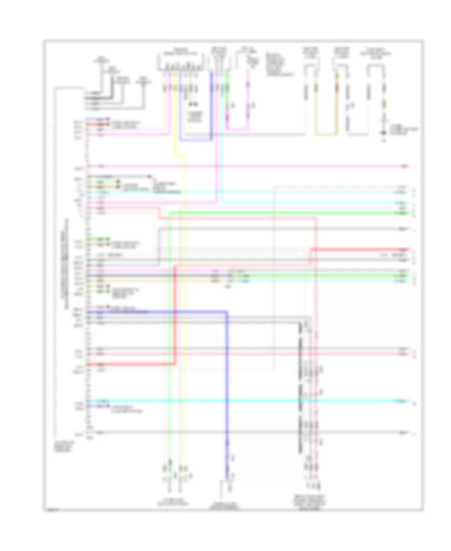 Navigation Wiring Diagram (1 of 7) for Lexus RX 450h 2014