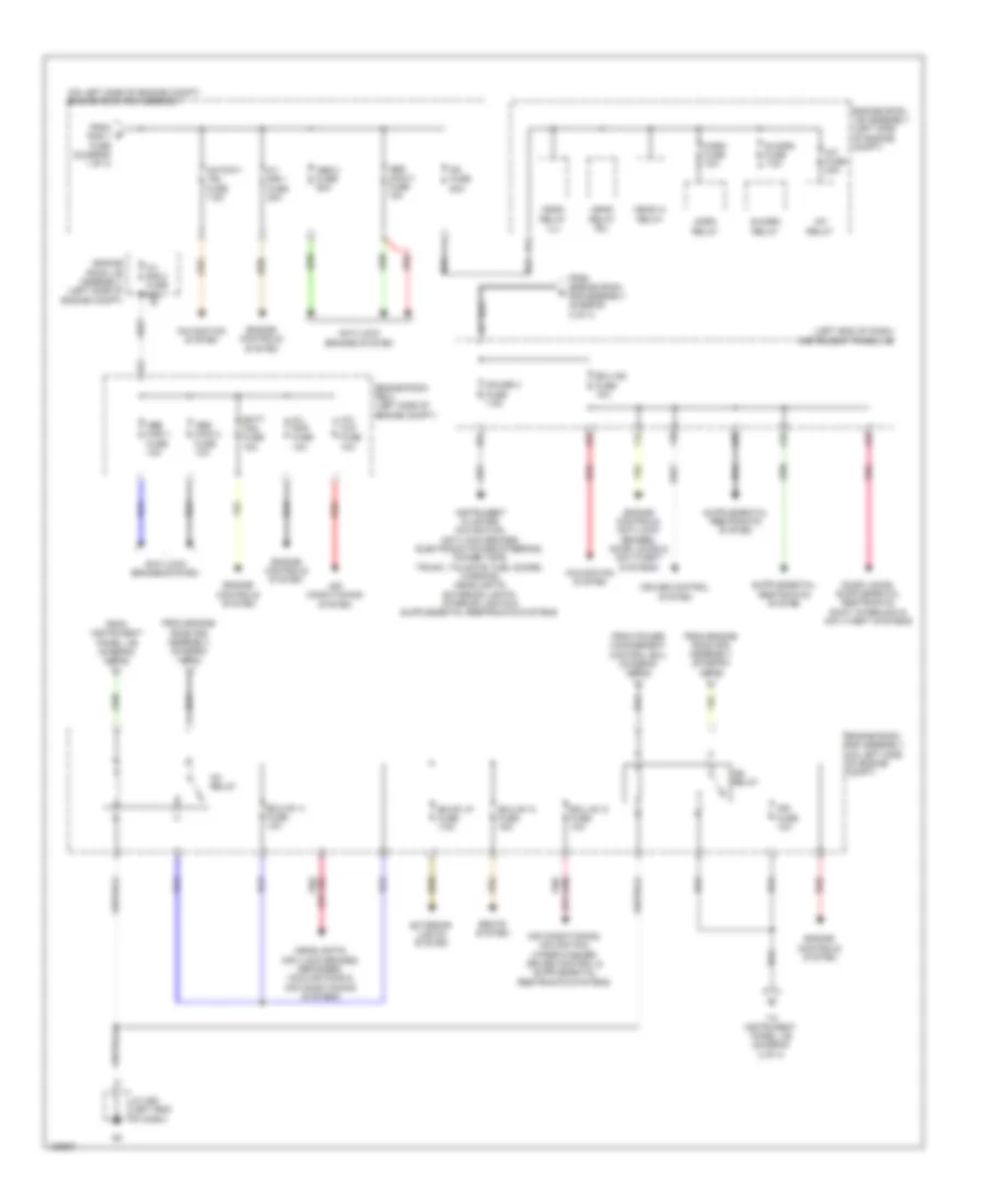 Power Distribution Wiring Diagram (2 of 4) for Lexus RX 450h 2014