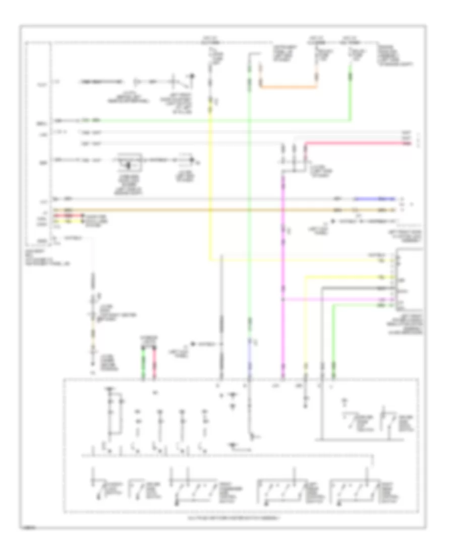 Power Windows Wiring Diagram 1 of 2 for Lexus RX 450h 2014
