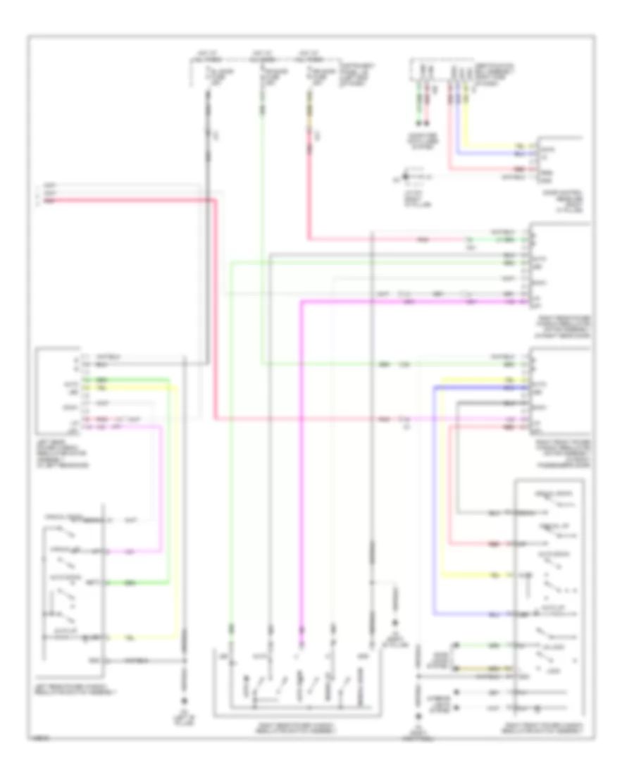 Power Windows Wiring Diagram 2 of 2 for Lexus RX 450h 2014