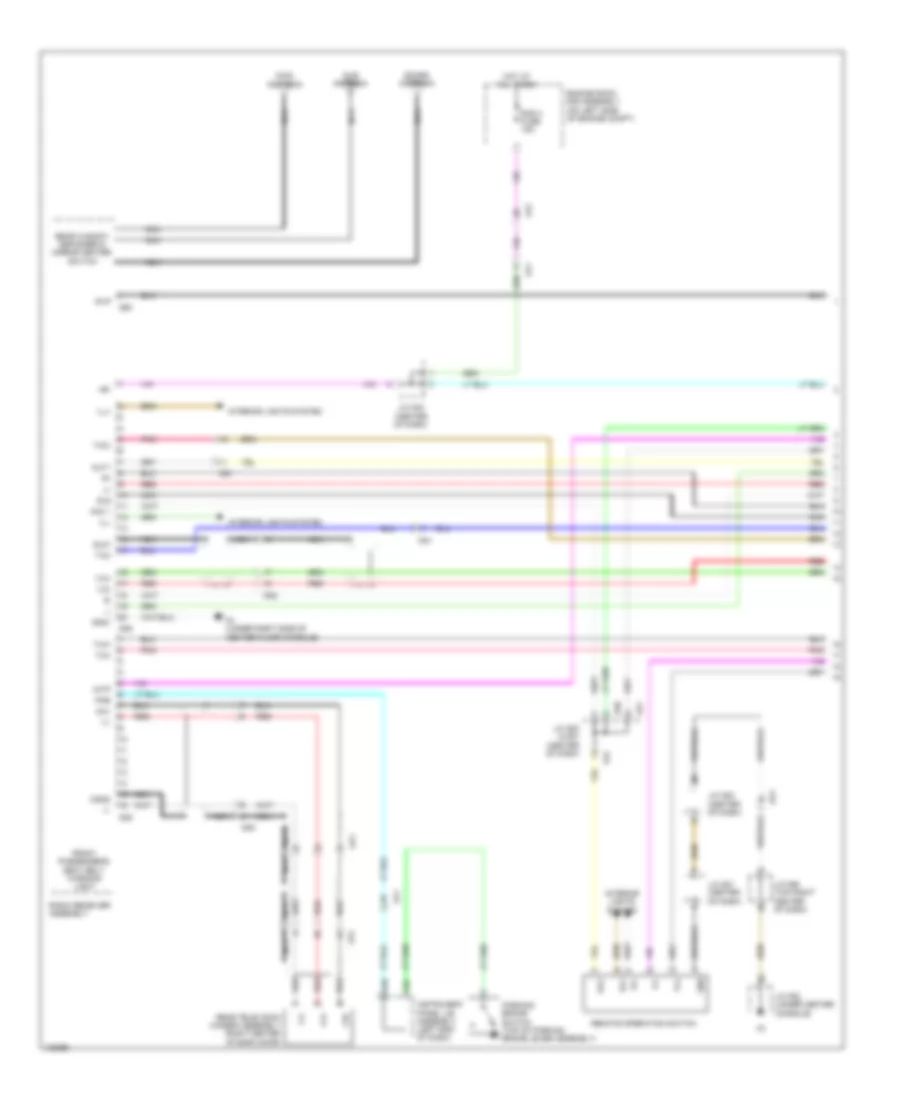 Radio Wiring Diagram, without Navigation with 12 Speaker (1 of 4) for Lexus RX 450h 2014