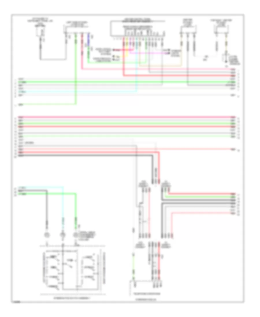 Radio Wiring Diagram, without Navigation with 9 Speaker (2 of 4) for Lexus RX 450h 2014