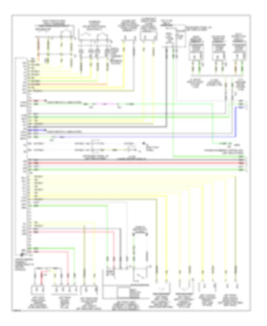 Supplemental Restraint Wiring Diagram (1 of 2) for Lexus RX 450h 2014