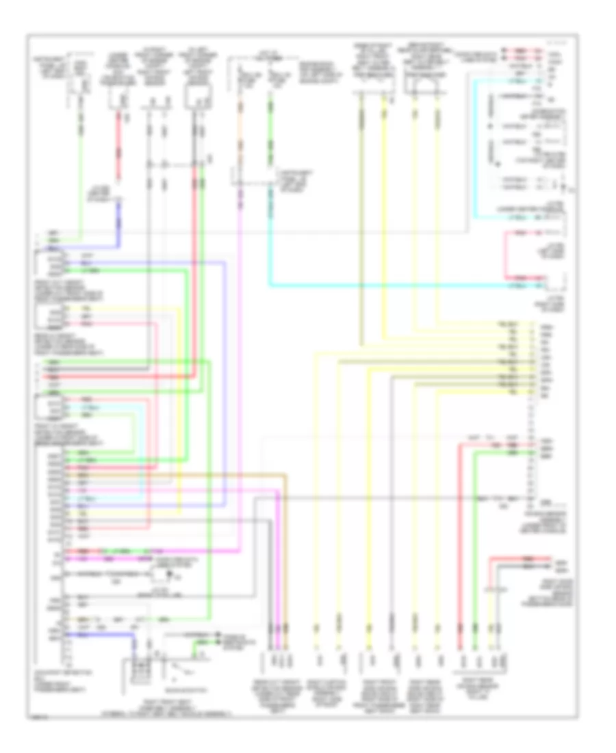 Supplemental Restraint Wiring Diagram (2 of 2) for Lexus RX 450h 2014