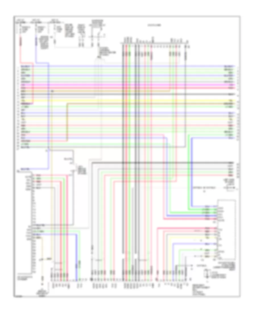 Radio Wiring Diagram with Rear Entertainment 2 of 4 for Lexus GX 470 2006