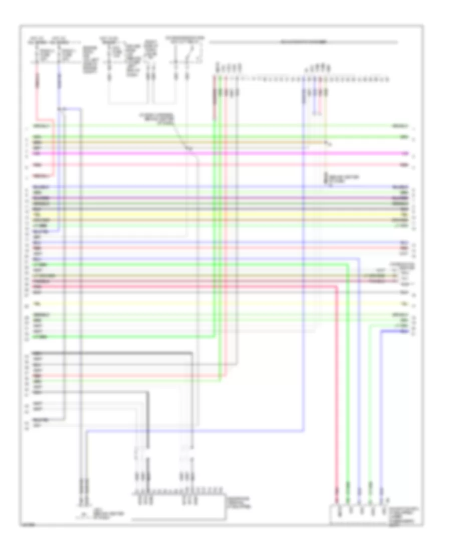 Radio Wiring Diagram without Rear Entertainment 2 of 3 for Lexus GX 470 2006