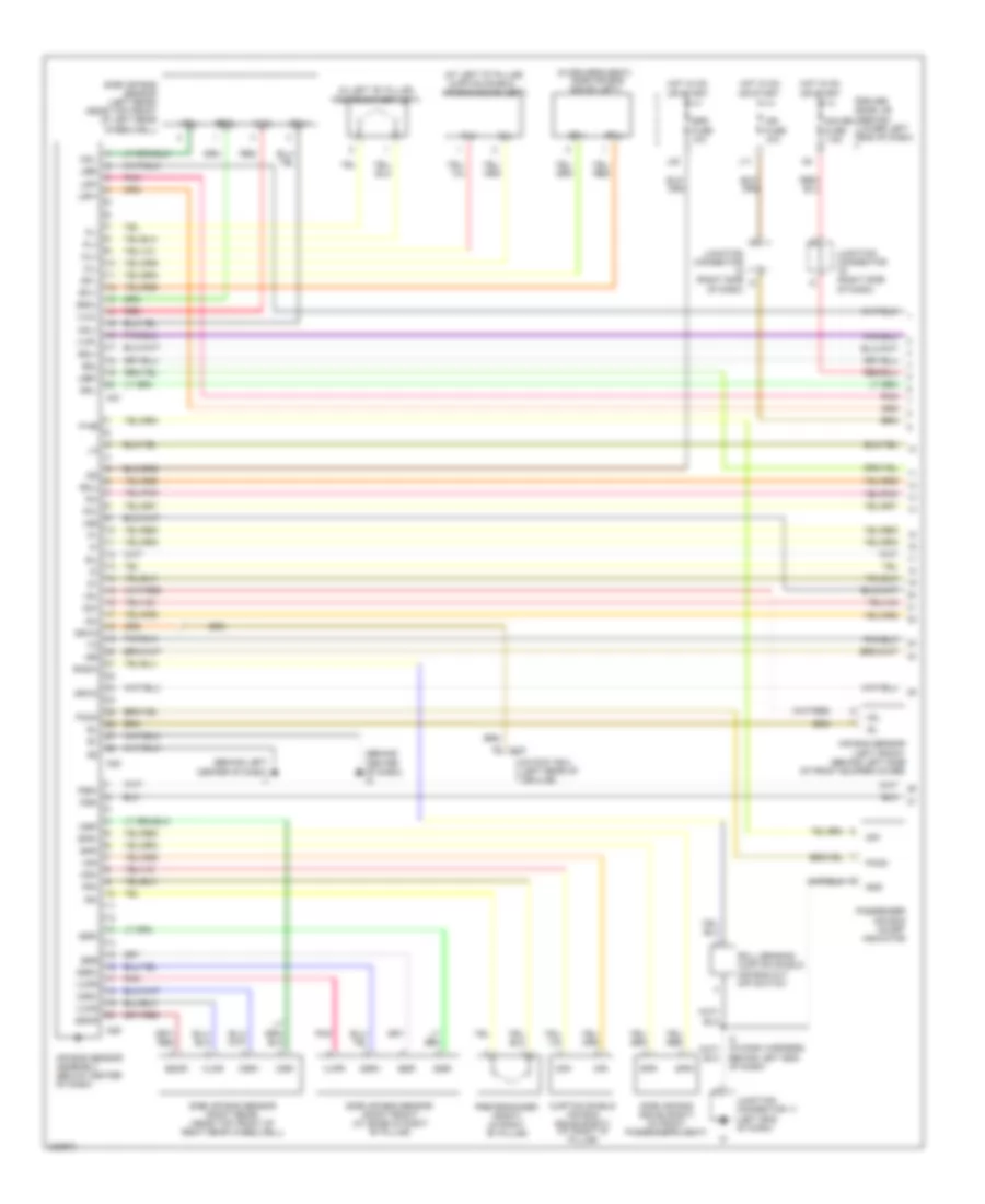 Supplemental Restraints Wiring Diagram 1 of 2 for Lexus GX 470 2006
