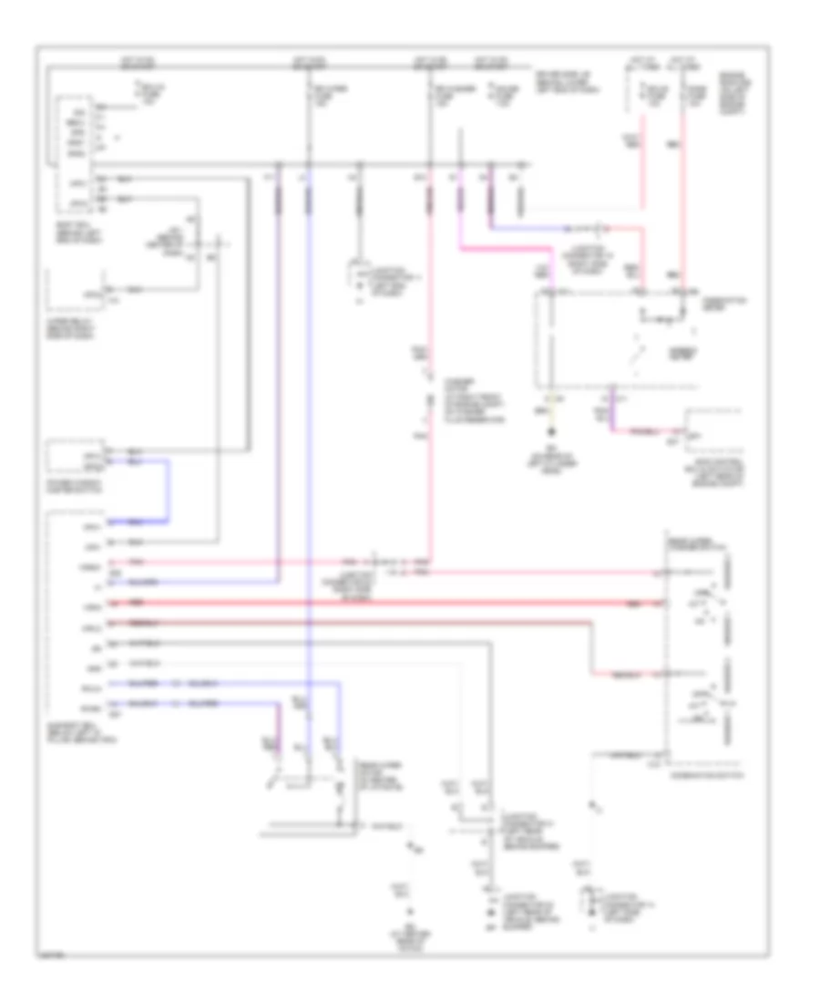 Rear Wiper Washer Wiring Diagram for Lexus GX 470 2006